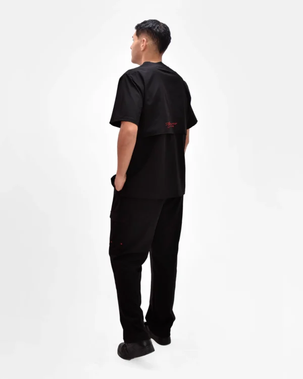 Pantalón <br>Tokio <br>Negro con Rojo - Imagen 4